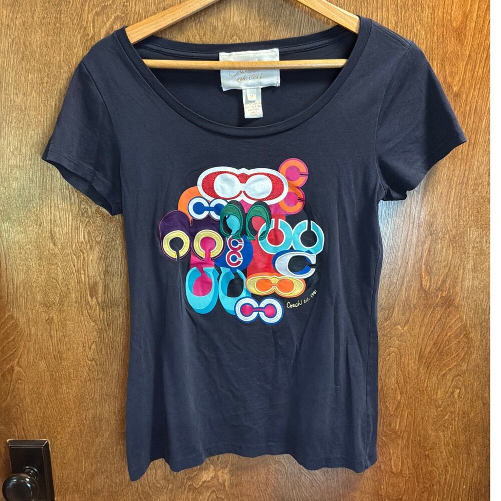 Coach Poppy Limited Edition Pop C Graphic T-Shirt sz M